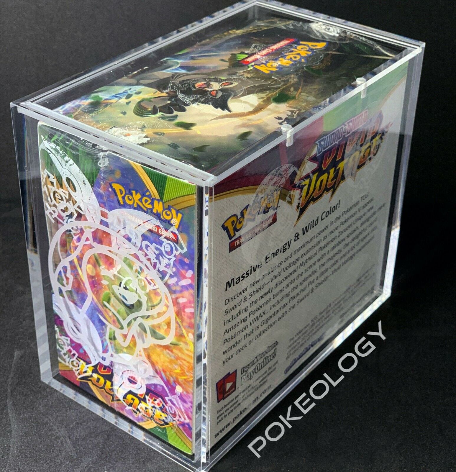 Pokemon Protective Clear Acrylic Case - Booster Box - Elite Trainer Box