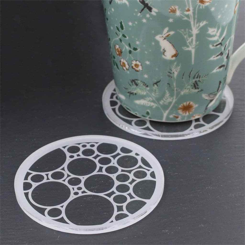 clear acrylic coaster