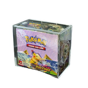 Pokemon Protective Clear Acrylic Case - Booster Box - Elite Trainer Box