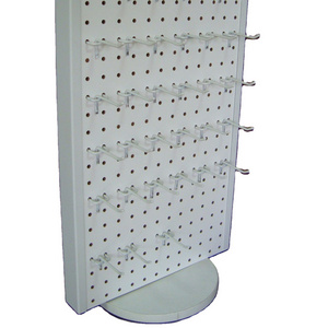 Rotating Tabletop Pegboard Display / Double Side Countertop Pegboard Display