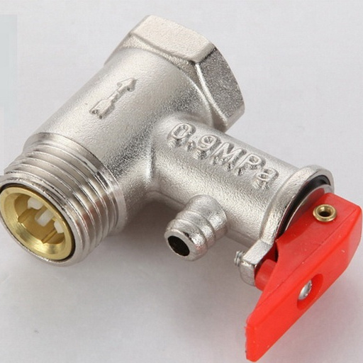 WEILING Nickel Plated Electric and Solar water heater brass safety valve water heater valve