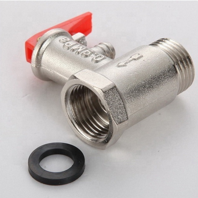 WEILING Nickel Plated Electric and Solar water heater brass safety valve water heater valve