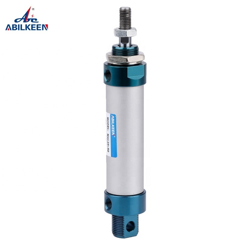 Mini Double Acting High Density MAL Series Magnetic Aluminium Alloy Piston Vibrator Compressed Air Pneumatic Cylinder