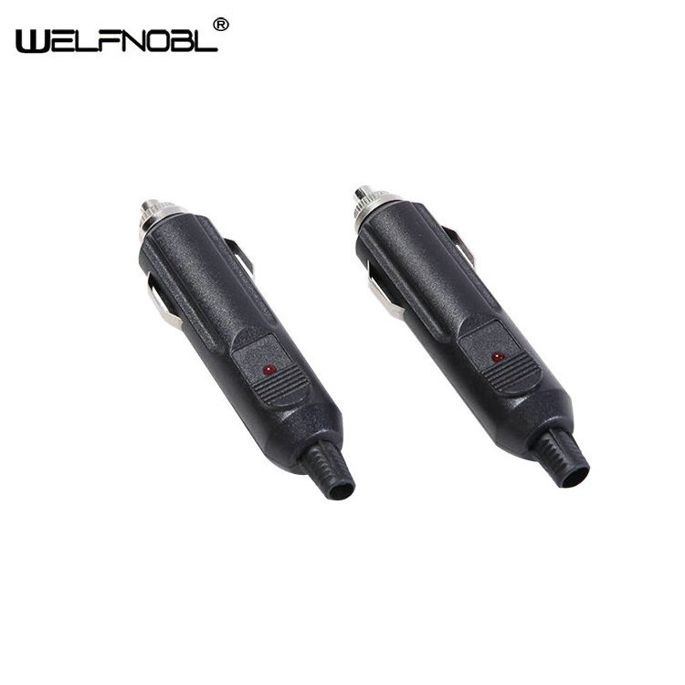 Welfnobl Electric Car Cigarette Lighter With SAE Adapter Power Cable And MINI Signal Indicator Lamp 12V For Boat/Car