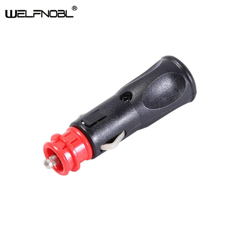 Universal 12V-24V Power Cable Plug Motor Scooter Connector Car Cigarette Lighter Plug Socket Power Plug Connection Male Adapter