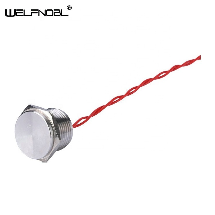 Ready to Ship 16mm Metal Momentary 12V IP68 Touch Waterproof Wired Piezoelectric Push Button24V Piezo Switch