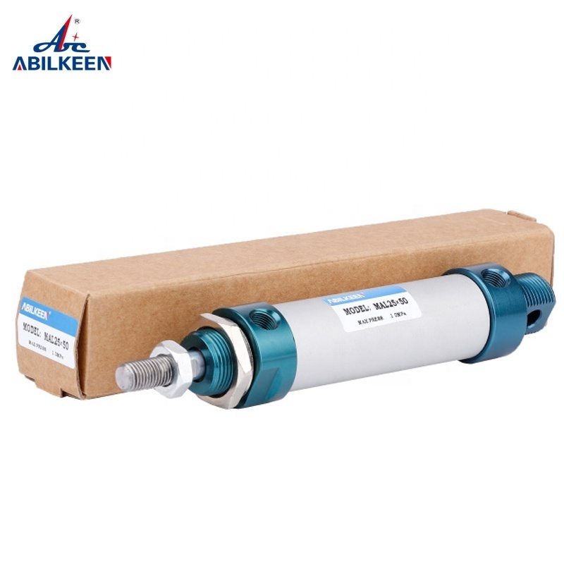 Mini Double Acting High Density MAL Series Magnetic Aluminium Alloy Piston Vibrator Compressed Air Pneumatic Cylinder