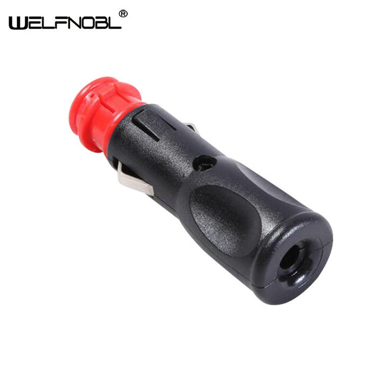 Universal 12V-24V Power Cable Plug Motor Scooter Connector Car Cigarette Lighter Plug Socket Power Plug Connection Male Adapter