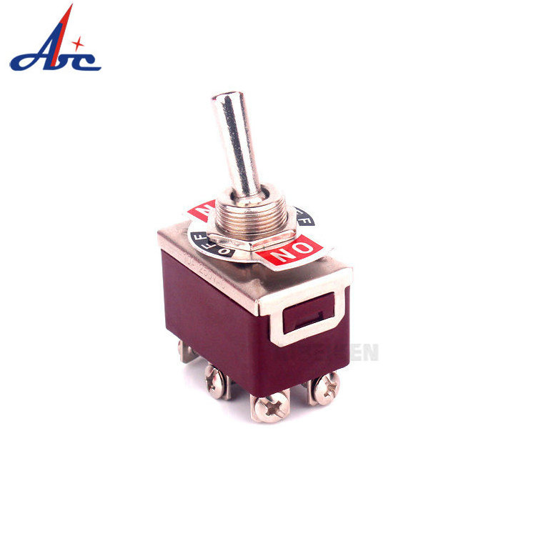 Toggle Switch 15A 250Vac Brown Housing On Off Car Boat Race Pin Terminal Toggle Switch With Waterproof Cover