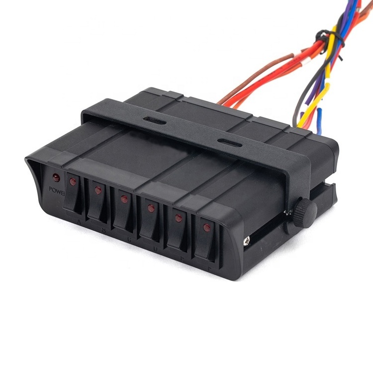 New arrival 6 Gang On Off MOTOR 12-24V 20A Led Switch Panel Box for Automotive Vehicle Boat Marine SUV