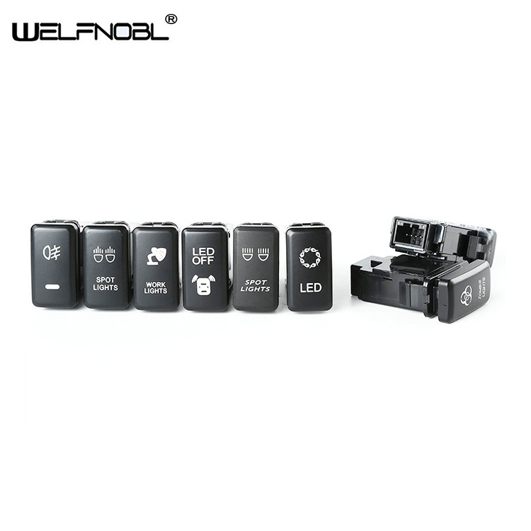 Hot Selling 7Pcs Automotive Power Rocker Car Door Contact Switch