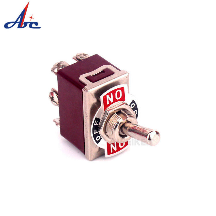 Toggle Switch 15A 250Vac Brown Housing On Off Car Boat Race Pin Terminal Toggle Switch With Waterproof Cover