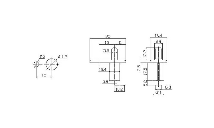 AS26 IBA-18 ON-(OFF) Momentary Car Door Pin Switch 20A 12VDC Auto Door Pin Switch