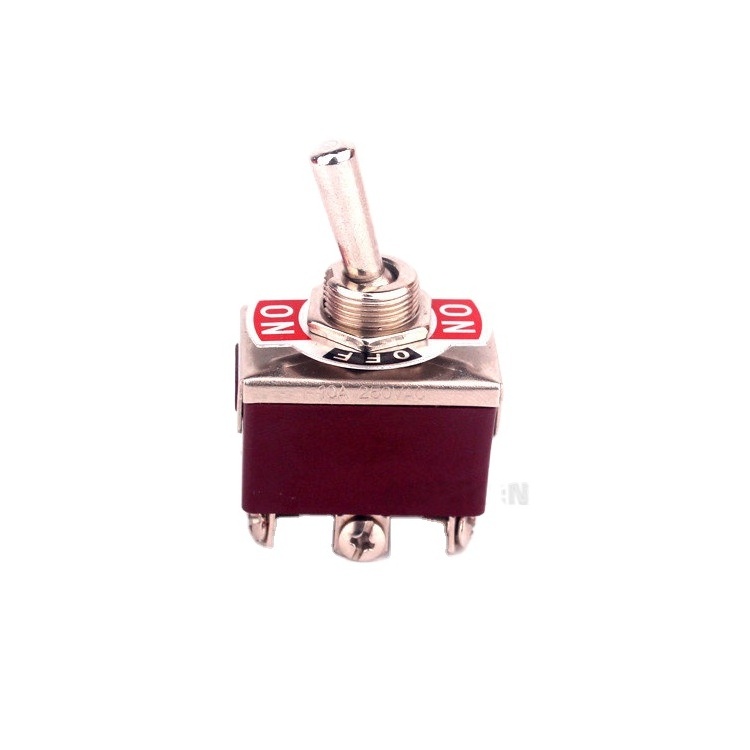 IP67 Toggle Switch Flat Handle On-Off SPDT 3P Single Side Momentary Miniature Led Toggle Switch