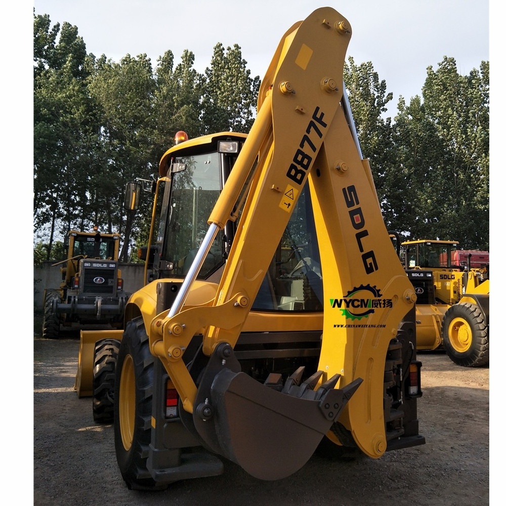 B877F with 1.0 cbm bucket capacity Chinese hot saling wheel backhoe  loader