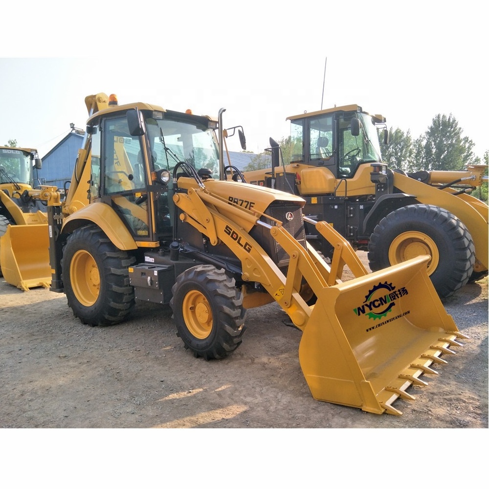 B877F with 1.0 cbm bucket capacity Chinese hot saling wheel backhoe  loader