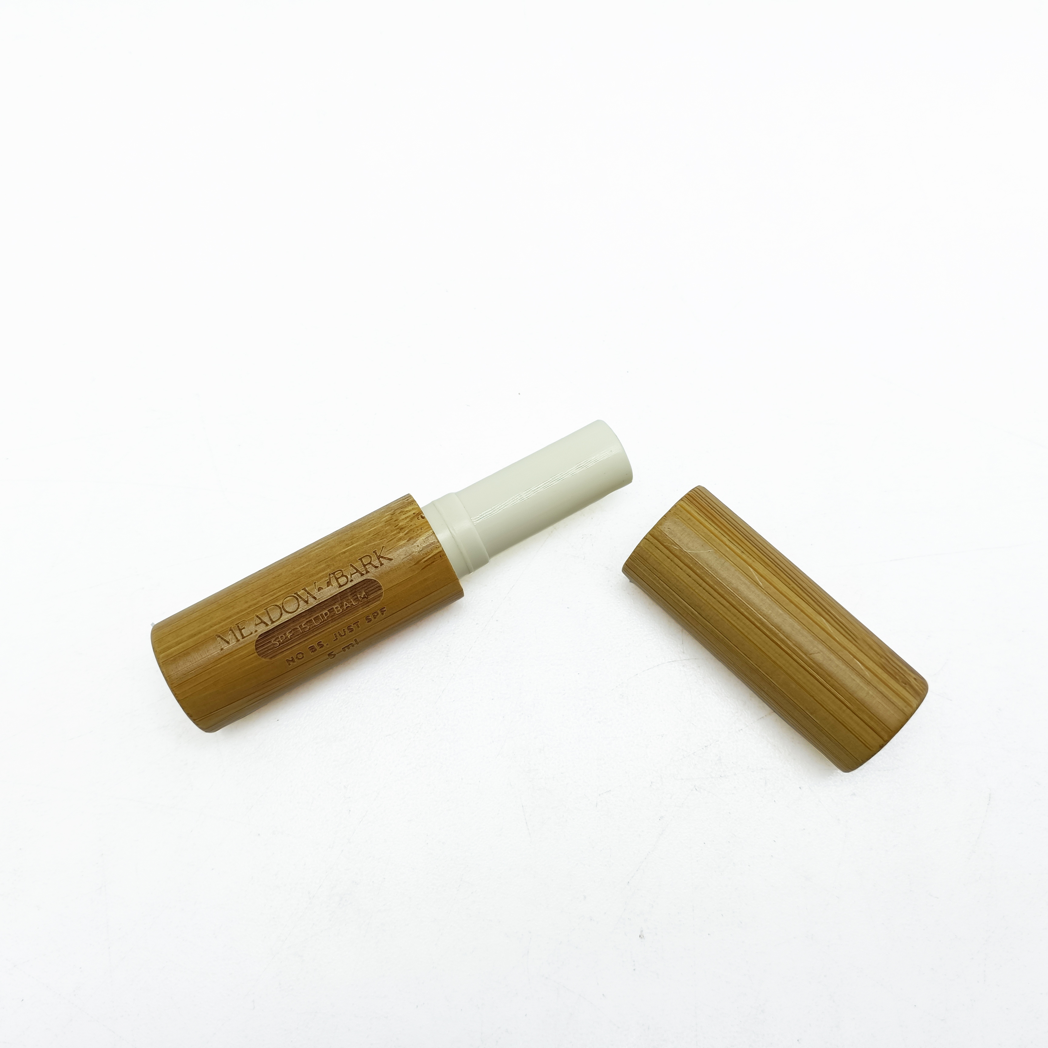 Natural Lipstick case tube packaging 5g 5ml bamboo lip stick tubes empty bamboo lip balm container L23E