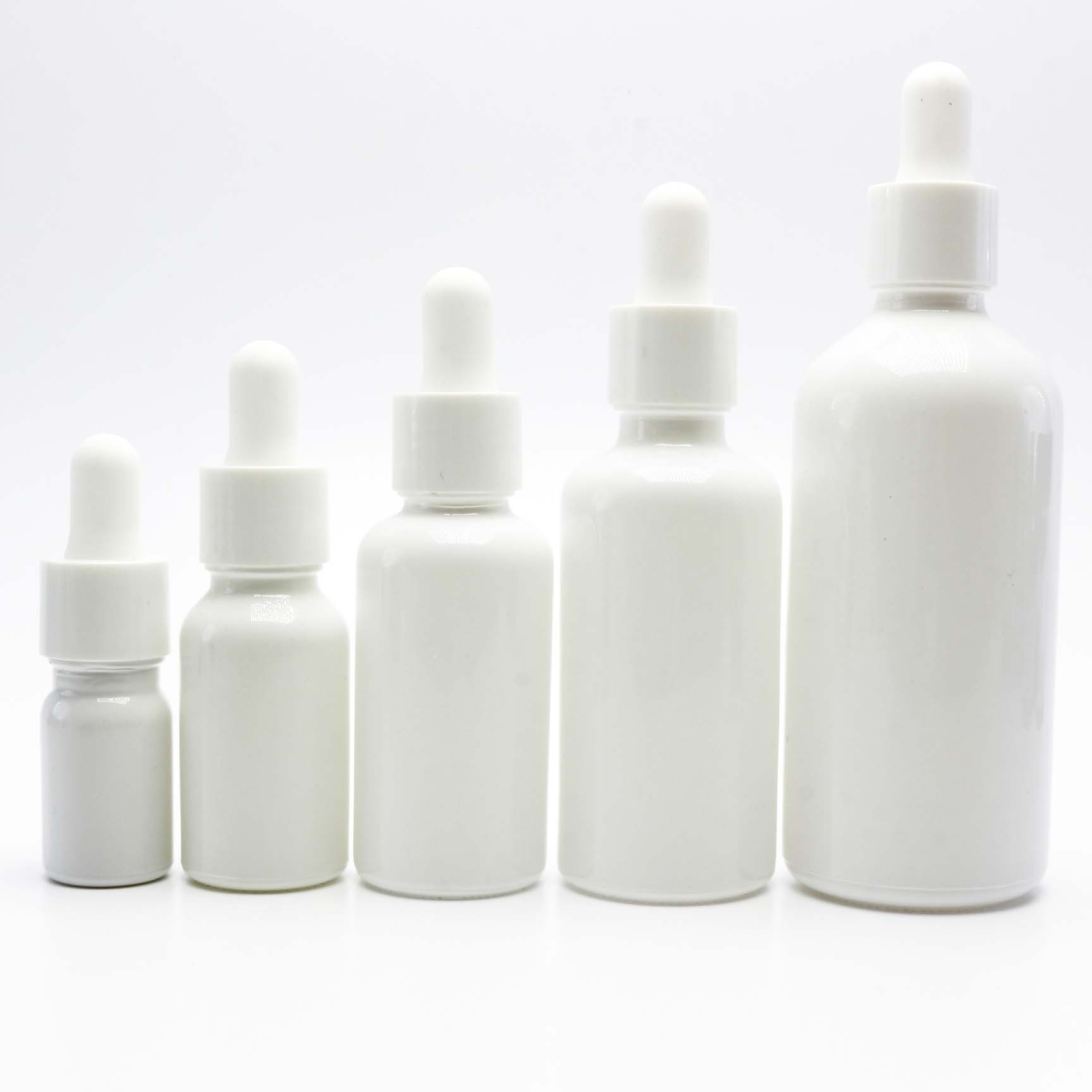 5ml 10ml 15ml 20ml 30ml 50ml 100ml white porcelain skin care packaging anointing oil dropper bottles GD036J