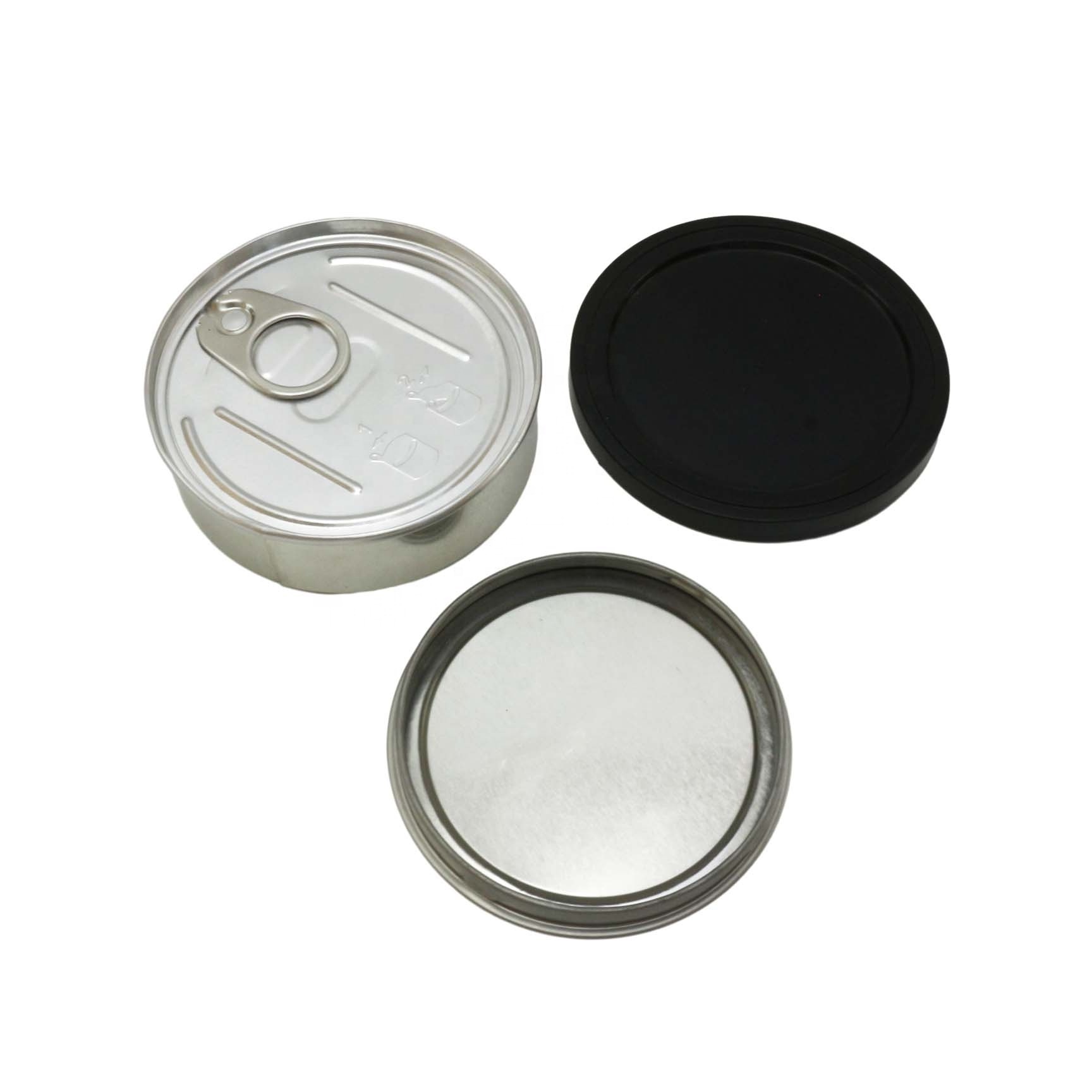 Metal cans for caviar canning Manual sealing food grade 66*27mm tin cans MC-084C