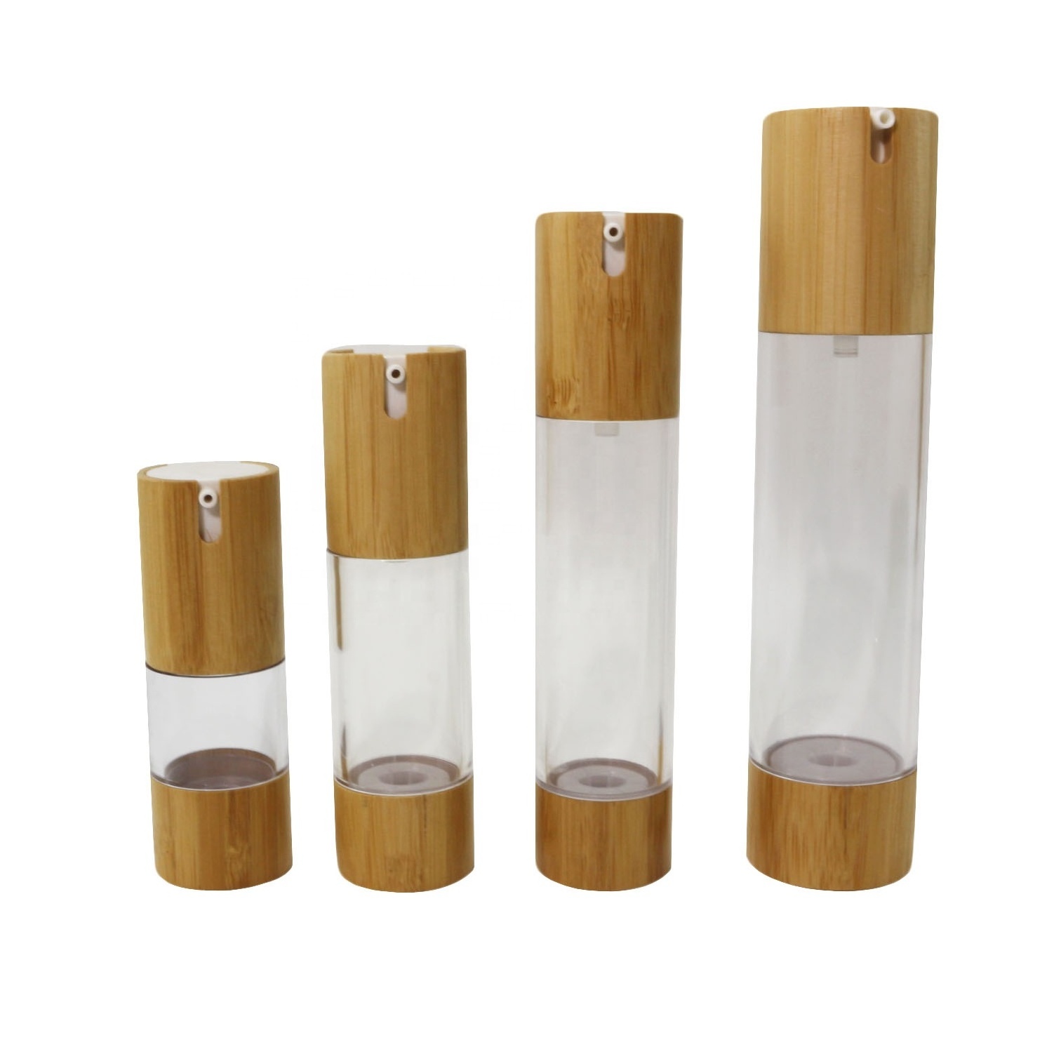 5g 15g 30g 50g 100g 200g glass jars with bamboo wooden lids Natural bamboo dropper bottle bamboo cosmetic packaging BJ-888C