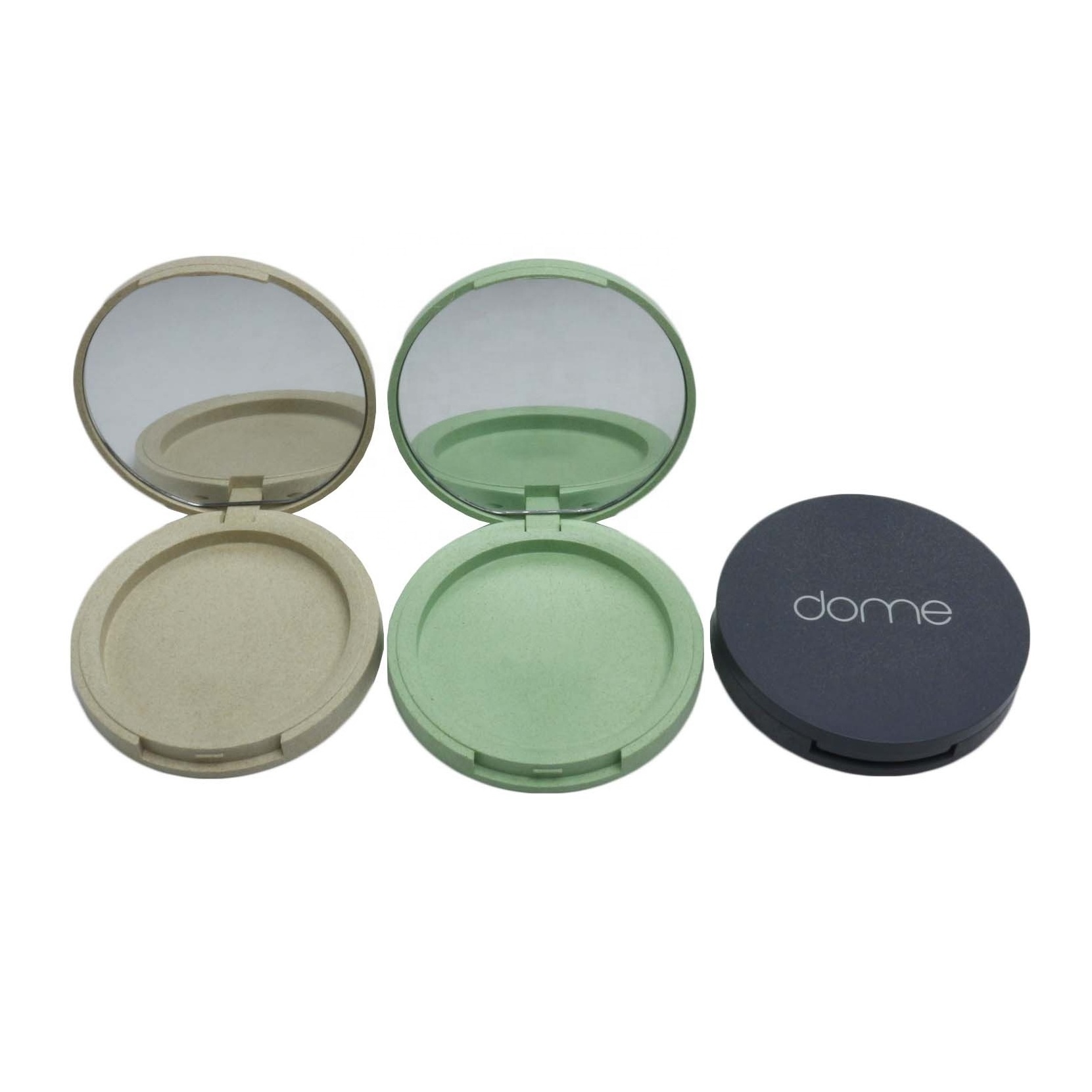 empty compact powder case custom colors 12ml wheat straw powder compact case PLA-CC100