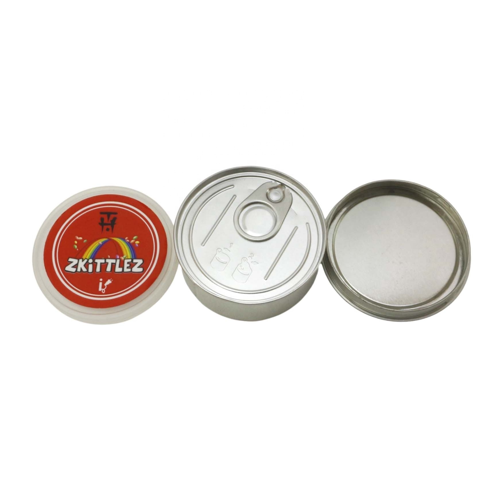 Metal cans for caviar canning Manual sealing food grade 66*27mm tin cans MC-084C