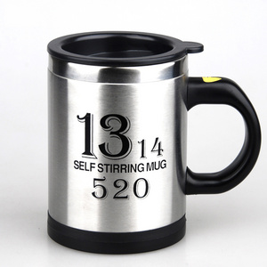 Funny Stainless Steel Self Stirring Coffee Mug, Tornado Shaker Bottle Electric Stainless Steel Automatic Self Mixing Cup