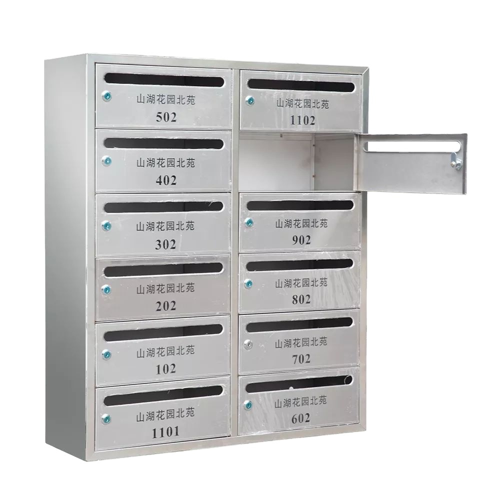 customized letter box Decorative Metal Wall outdoor apartment combination stainless steel mailbox