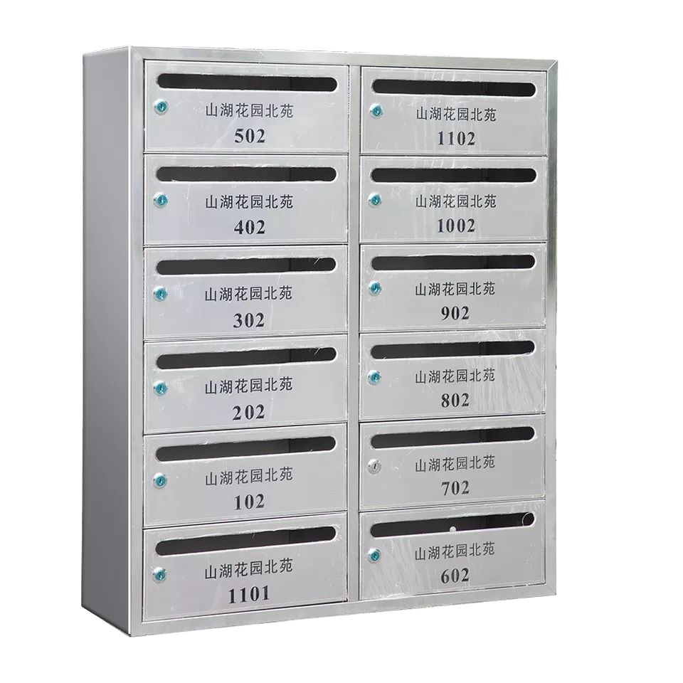 customized letter box Decorative Metal Wall outdoor apartment combination stainless steel mailbox