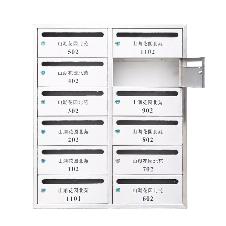 customized letter box Decorative Metal Wall outdoor apartment combination stainless steel mailbox