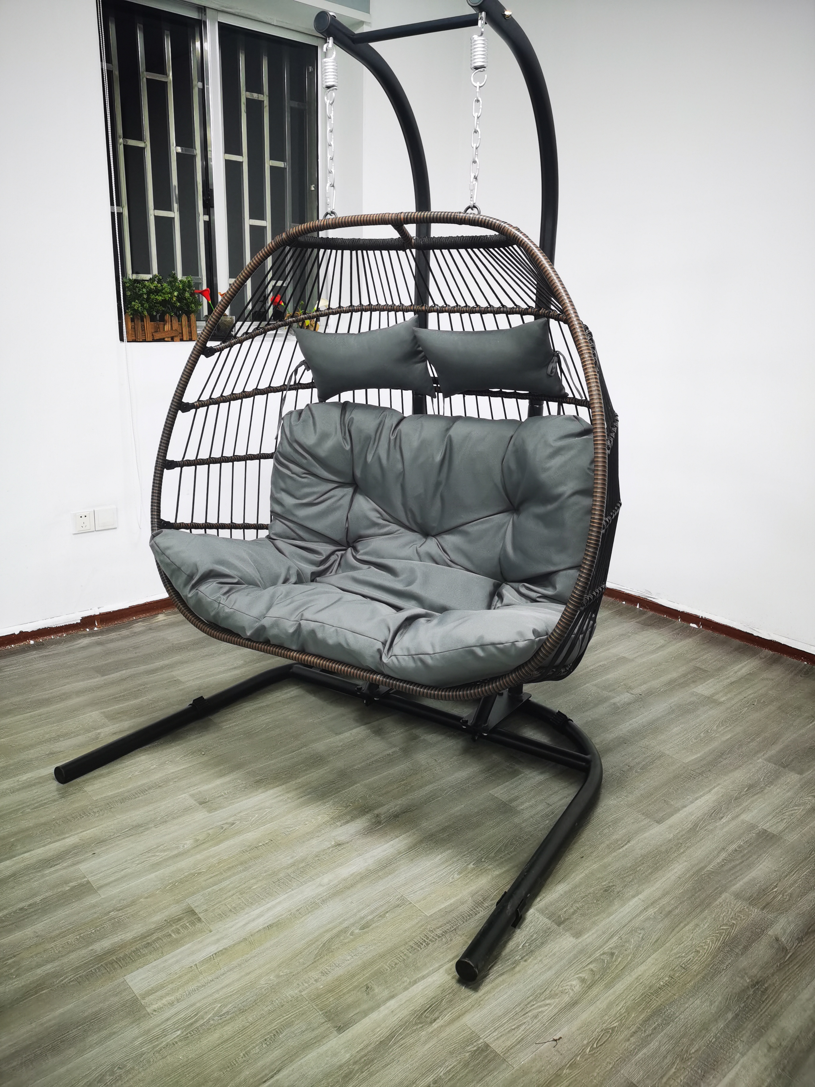 hanging chair basket Rattan chair Outdoor balcony indoor Egg Chair Swing