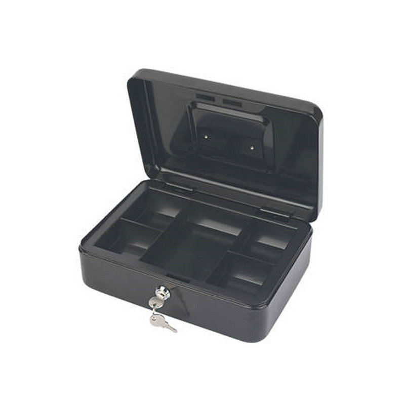 Wholesale Factory Price Cash Ticket Box Durable Metal money saving box with lock