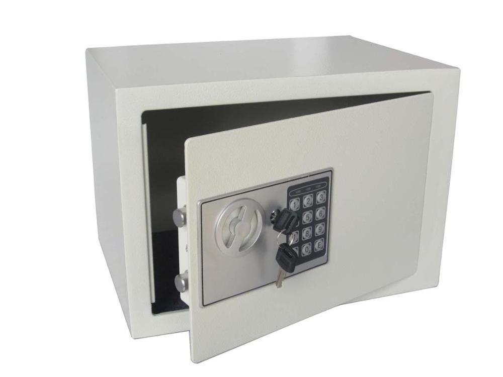 OEM Hot selling digital waterproof durable portable safe box cash box with electronic coded lock and key lock