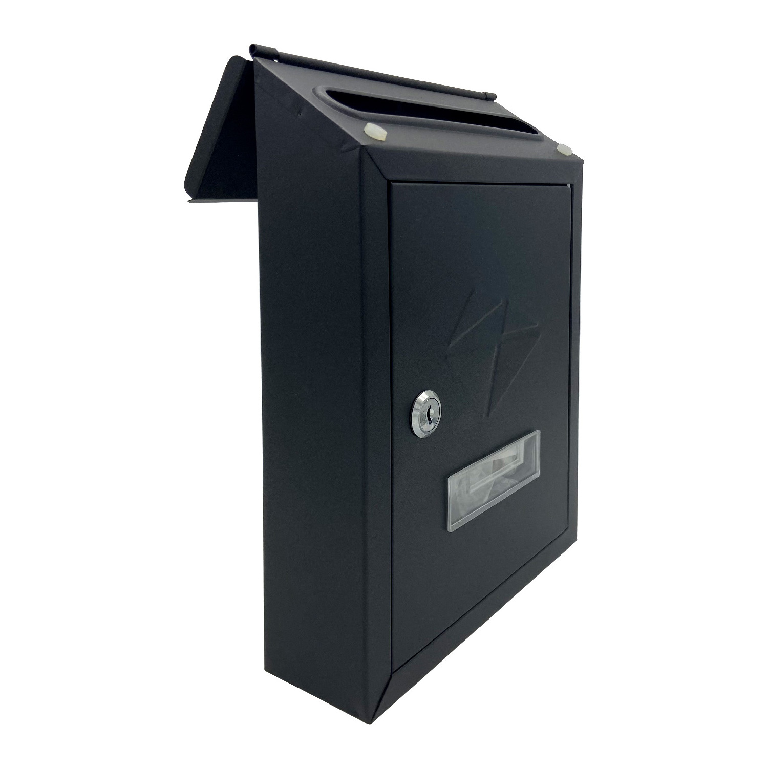 Weatherproof Wall Mount Locking Mailbox Parcel Box Package Drop Secure Lock