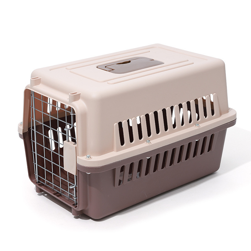 Hot Sale Dog Transport Box Airline Approved Pet cat Carrier bag Plastic House Pet Cages