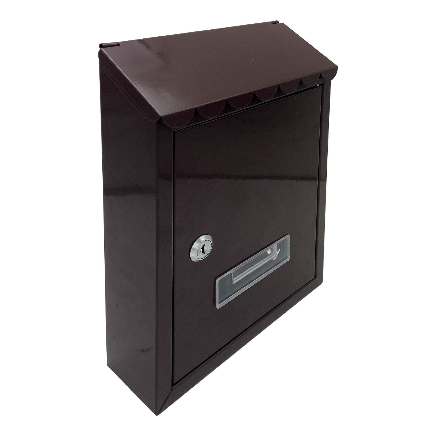 Wall Mount Black Metal Small Lockable Mailbox post box for home