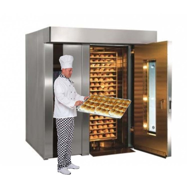 VIGEVR professional bakery equipment rotary baking oven 16 trays 32 trays 64 trays commercial electric gas chicken rotating oven