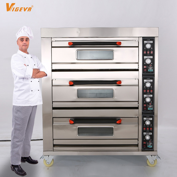 Bakery equipment prices commercial bakery machinery electric gas pizza pita industrial bread steam deck oven electric