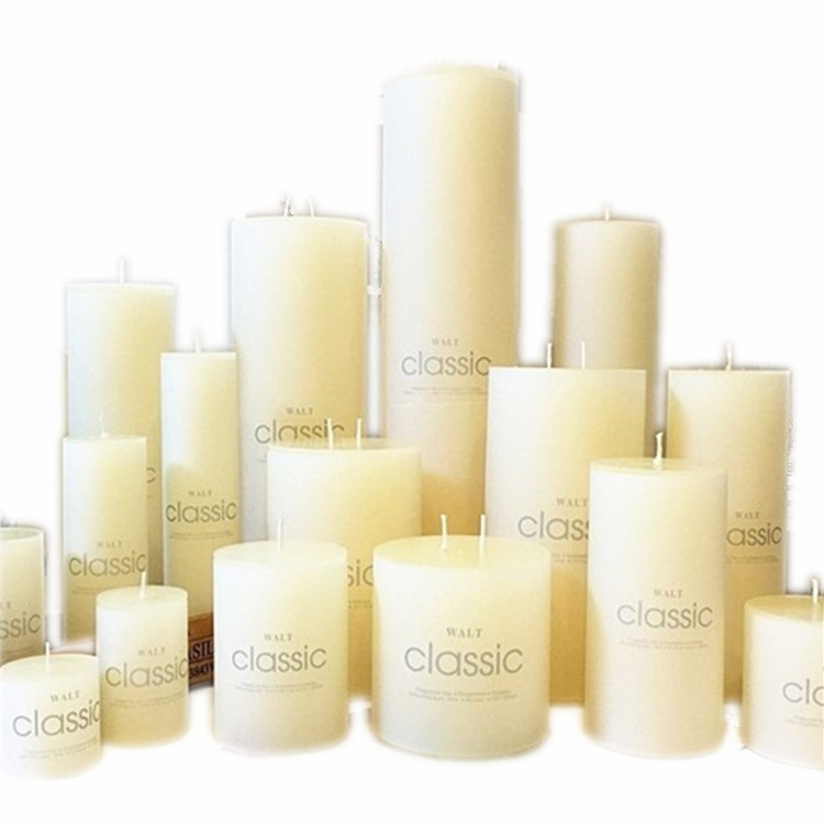 Wideal Large Ivory Candles Cylindrical Hotel Wedding Candles General Lighting Candles