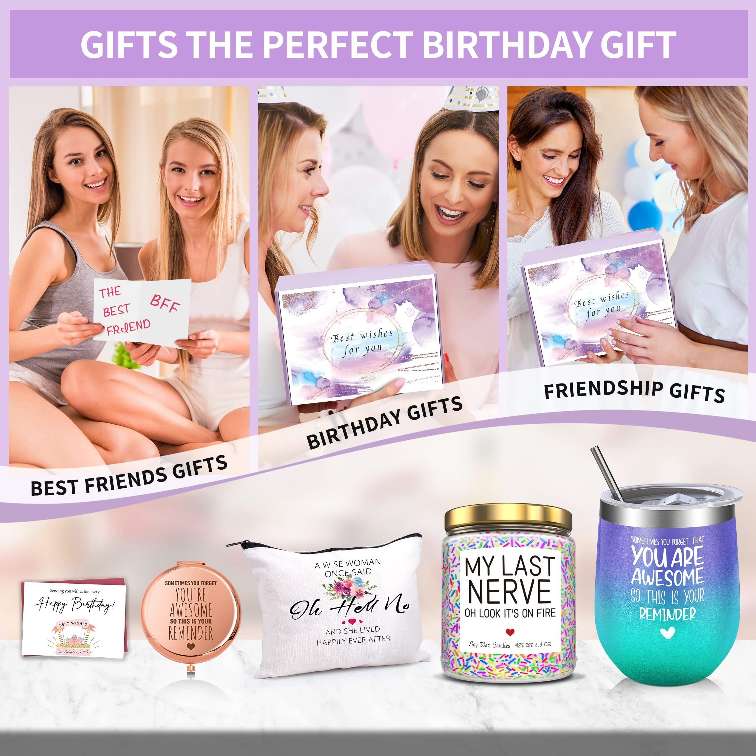 Birthday Gifts for Women Gift Set for Best Friends Female Women Sister Mom Christmas gift set