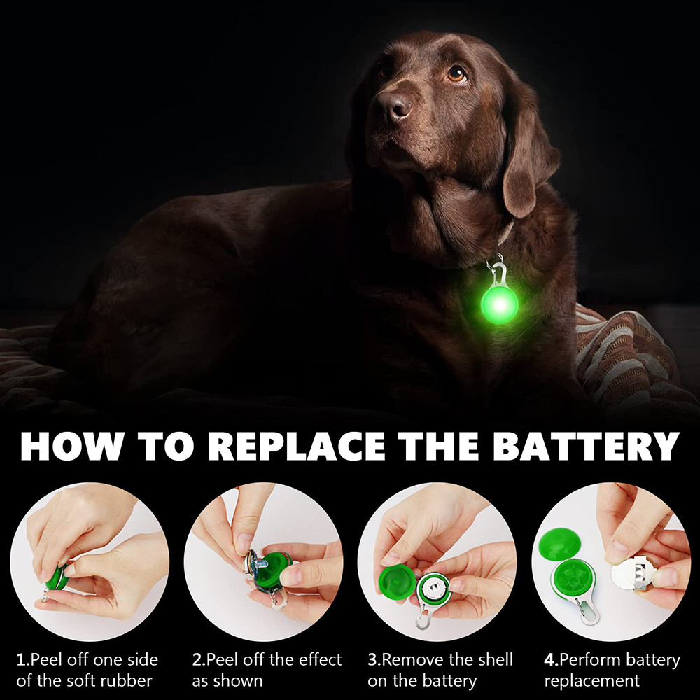 Safety Strobe Harness Leash Necklace Night Walking Glow Rechargeable Clip USB Glowing Pet LED Dog Collar Light Dog Lights