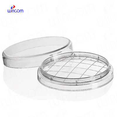 Wincom Disposable Thick Borosilicate Glass Plastic Sterile 90mm Different Size Square Round Petri Dish for Growing Bacteria