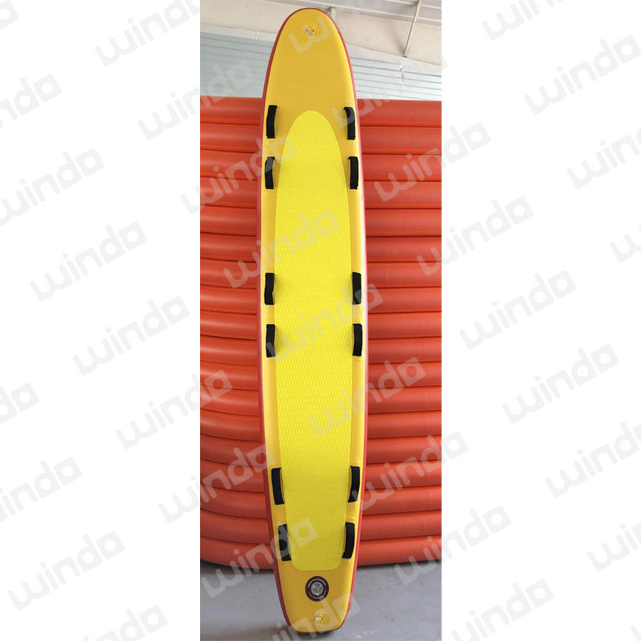 Lifeguard Sup Sample 320x56x10cm Blue Water Life Saving Equipment Drop Stitch Inflatable Sup ...