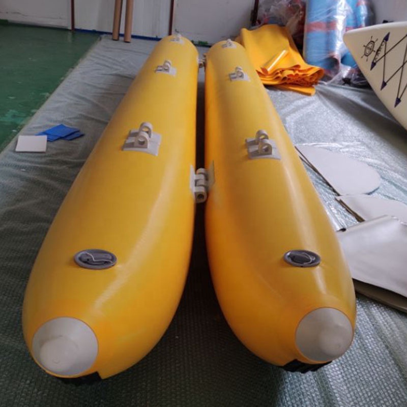 260x40cm Heavy-duty 1.2mm PVC Inflatable Banana Pontoon Tube Buoy for Pedal Boat Water Bicycle Bike