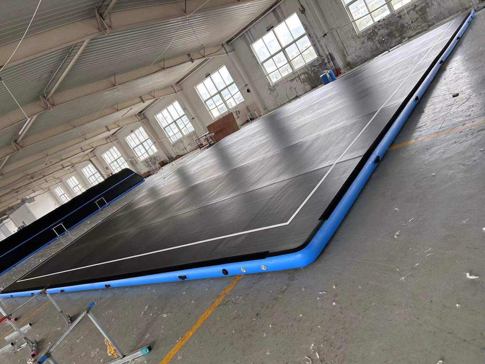 Basketball Court Inflatable Water Yoga Mat Double Wall Big Air Track Square Jumping Pad Tumbling Mat