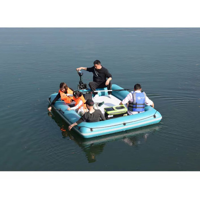 2.6M 3.6M Inflatable Rowing Boat Pvc Lure Boat Fishing Catamaran Pontoon Dock