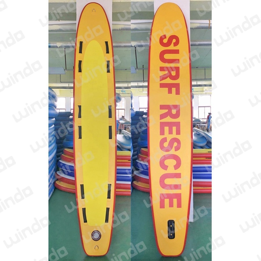 Factory Custom Water Lifesaving Equipment Inflatable Lifeguard Surf Rescue Board