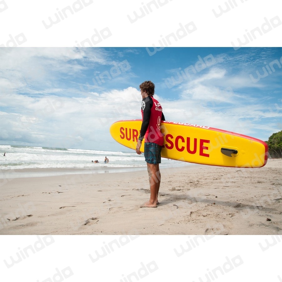 Lifeguard Sup Sample 320x56x10cm Blue Water Life Saving Equipment Drop Stitch Inflatable Sup ...