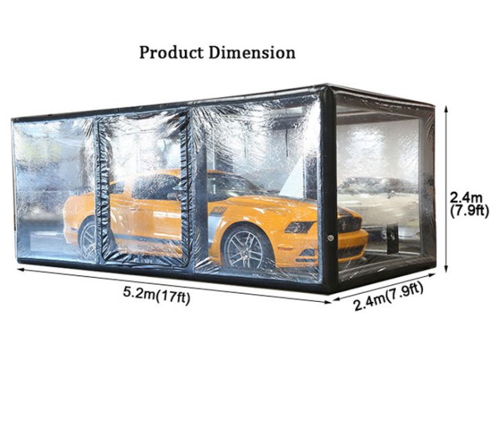 Durable Carport Inflatable Garage Outdoor Pvc Car Cover Dust Proof Clear Parking Tent