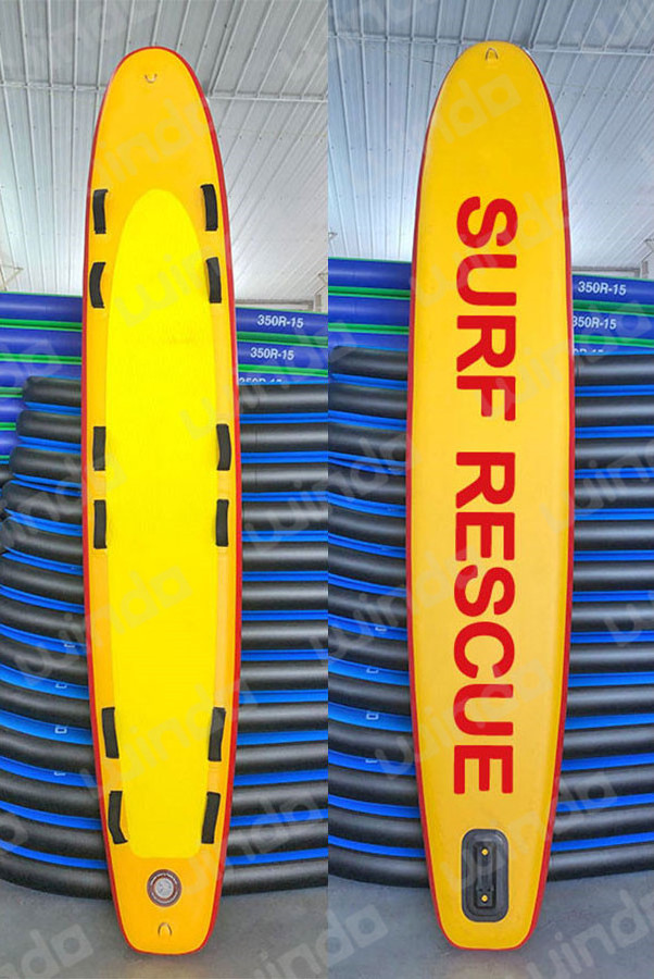 Lifeguard Sup Sample 320x56x10cm Blue Water Life Saving Equipment Drop Stitch Inflatable Sup ...
